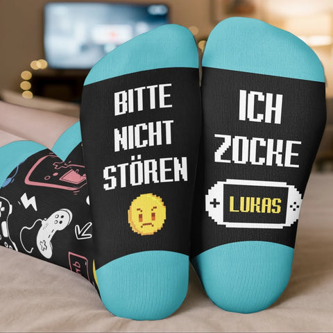 Personalisierte Socken – Personalisierte Weihnachts- und Geburtstagsgeschenke für beste Freundinnen, Schwestern, die Familie und dich selbst – Bitte Nicht Stören