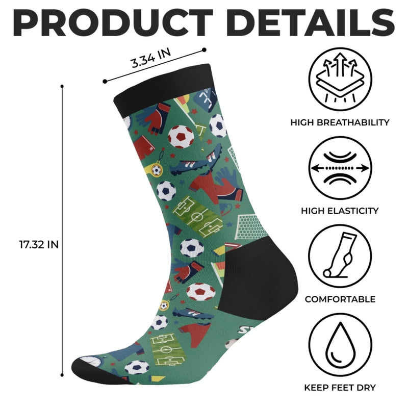 Personalisierte Socken – Geschenk für Fußballfans, Sportfans – Ich Würde Lieber Fußball Spielen