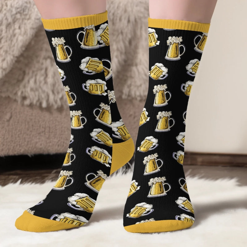 Personalisierte Socken – Personalisierte Weihnachts- und Geburtstagsgeschenke für beste Freundinnen, Schwestern, die Familie und dich selbst – Bring Mir Ein Bier