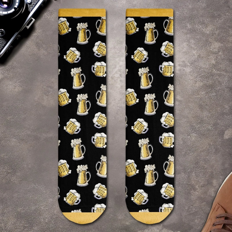Personalisierte Socken – Personalisierte Weihnachts- und Geburtstagsgeschenke für beste Freundinnen, Schwestern, die Familie und dich selbst – Bring Mir Ein Bier