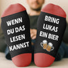 Personalisierte Socken – Personalisierte Weihnachts- und Geburtstagsgeschenke für beste Freundinnen, Schwestern, die Familie und dich selbst – Wenn Du Das Lesen Kannst, Bring Mir Ein Bier
