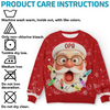 Individuell Gestaltetes Unisex Sweatshirt – Personalisierte Weihnachts- und Geburtstagsgeschenke für Familie, Opa, Oma – Stolzer Opa Der Süßesten Elfen Der Stadt