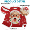 Individuell Gestaltetes Unisex Sweatshirt – Personalisierte Weihnachts- und Geburtstagsgeschenke für Familie, Opa, Oma – Stolzer Opa Der Süßesten Elfen Der Stadt
