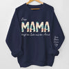Personalisiertes Unisex-Sweatshirt oder Hoodie mit Ärmeldesign – Weihnachts- & Geburtstagsgeschenke für Mama, Oma – Diese Oma Trägt Die Liebe Auf Dem Ärmel