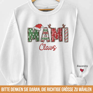 Personalisiertes Unisex-Sweatshirt oder Hoodie mit Ärmeldesign – Weihnachts- &amp; Geburtstagsgeschenke für Mama, Oma – Ich habe meine Oma