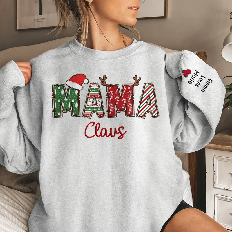Personalisiertes Unisex-Sweatshirt oder Hoodie mit Ärmeldesign – Weihnachts- & Geburtstagsgeschenke für Mama, Oma – Ich Habe Meine Oma