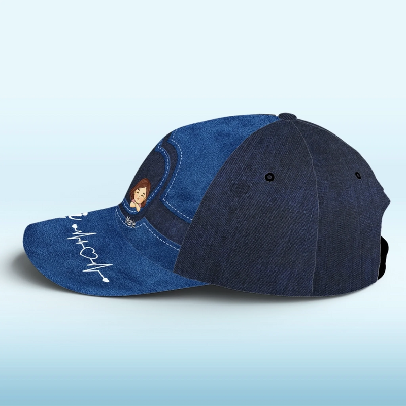 Personalisierte Mütze, Klassische Kappe Mit Allover-print – Personalisierte Geburtstagsgeschenke Für Papa, Papa, Mama, Oma – Die Königin Unserer Herzen