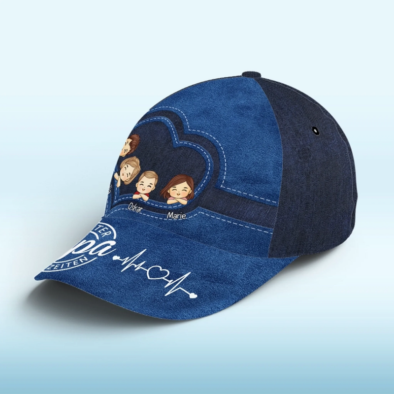 Personalisierte Mütze, Klassische Kappe Mit Allover-print – Personalisierte Geburtstagsgeschenke Für Papa, Papa, Mama, Oma – Die Königin Unserer Herzen