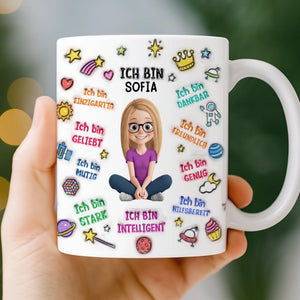 Personalisierte Tasse - Personalisierte Bücher Geschenke Für Buchliebhaber, Bücherwürmer, Leser - Ich Bin Genug