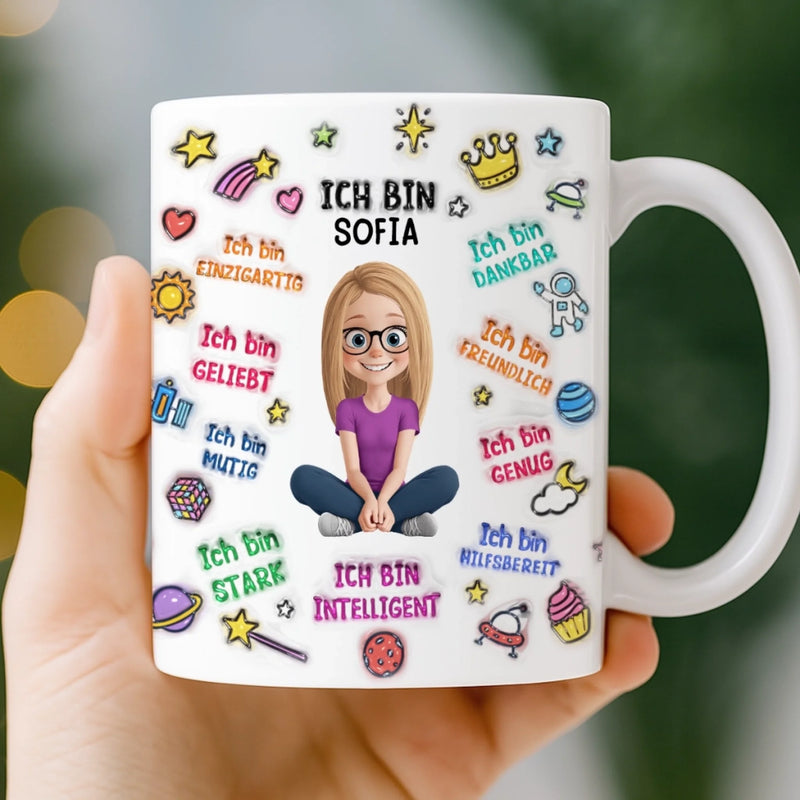Personalisierte Tasse - Personalisierte Bücher Geschenke Für Buchliebhaber, Bücherwürmer, Leser - Ich Bin Genug