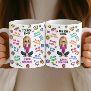 Personalisierte Tasse - Personalisierte Bücher Geschenke Für Buchliebhaber, Bücherwürmer, Leser - Ich Bin Genug