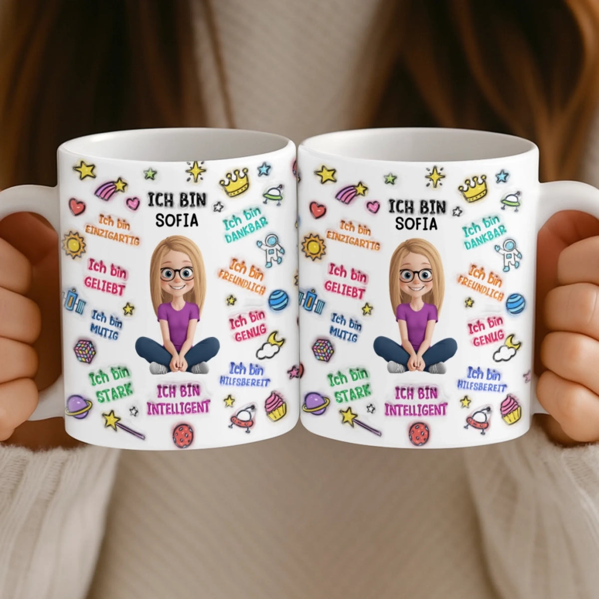 Personalisierte Tasse - Personalisierte Bücher Geschenke Für Buchliebhaber, Bücherwürmer, Leser - Ich Bin Genug