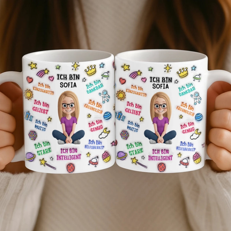 Personalisierte Tasse - Personalisierte Bücher Geschenke Für Buchliebhaber, Bücherwürmer, Leser - Ich Bin Genug