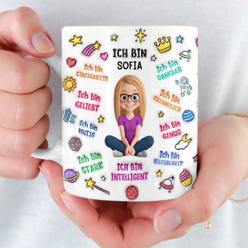 Personalisierte Tasse - Personalisierte Bücher Geschenke Für Buchliebhaber, Bücherwürmer, Leser - Ich Bin Genug