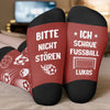 Personalisierte Socken – Personalisierte Weihnachts- und Geburtstagsgeschenke für beste Freundinnen, Schwestern, die Familie und dich selbst – Ich Schaue Fussball