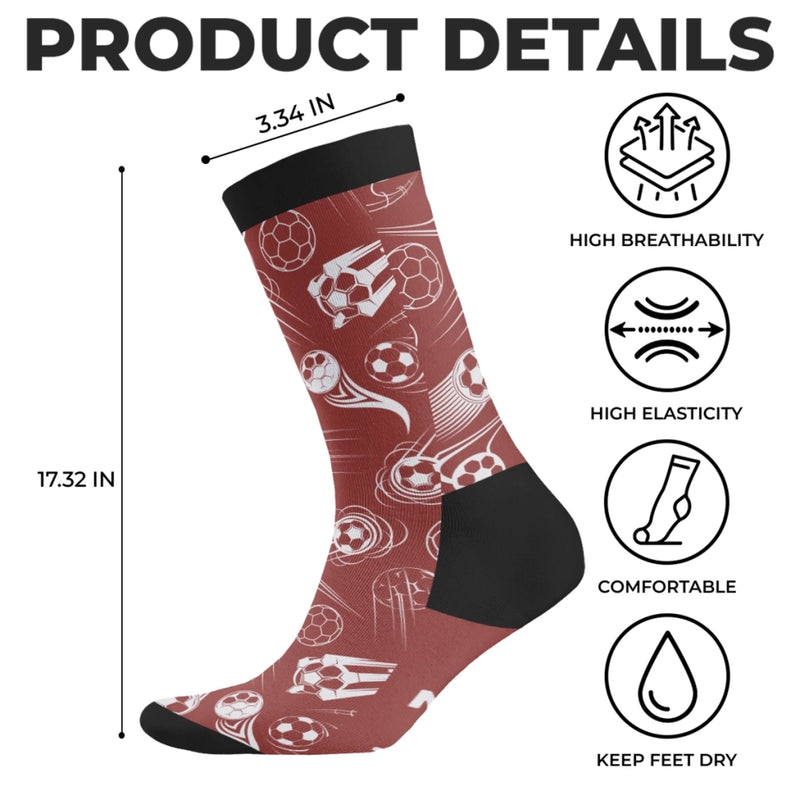 Personalisierte Socken – Personalisierte Weihnachts- und Geburtstagsgeschenke für beste Freundinnen, Schwestern, die Familie und dich selbst – Ich Schaue Fussball