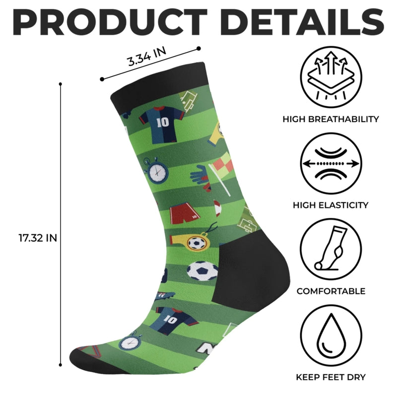 Personalisierte Socken – Geschenk für Fußballfans, Sportfans – Echter Mann. Echter Fußballfan