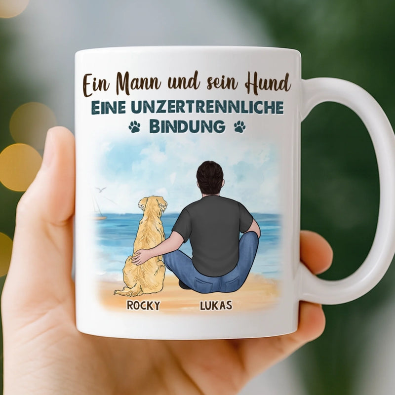 Personalisierte Tasse – Personalisierte Weihnachts- und Geburtstagsgeschenke für Hundeliebhaber, Hundebesitzer und Hundeeltern – Pfotenstark geliebt zu Weihnachten