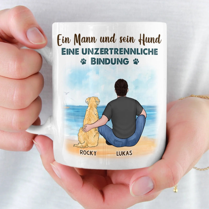 Personalisierte Tasse – Personalisierte Weihnachts- und Geburtstagsgeschenke für Hundeliebhaber, Hundebesitzer und Hundeeltern – Pfotenstark geliebt zu Weihnachten