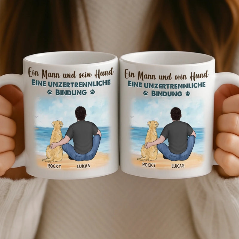 Personalisierte Tasse – Personalisierte Weihnachts- und Geburtstagsgeschenke für Hundeliebhaber, Hundebesitzer und Hundeeltern – Pfotenstark geliebt zu Weihnachten