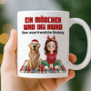 Personalisierte Tasse – Personalisierte Weihnachts- und Geburtstagsgeschenke für Hundeliebhaber, Hundebesitzer und Hundeeltern – Ein Mädchen Und Ihr Hund