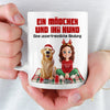 Personalisierte Tasse – Personalisierte Weihnachts- und Geburtstagsgeschenke für Hundeliebhaber, Hundebesitzer und Hundeeltern – Ein Mädchen Und Ihr Hund