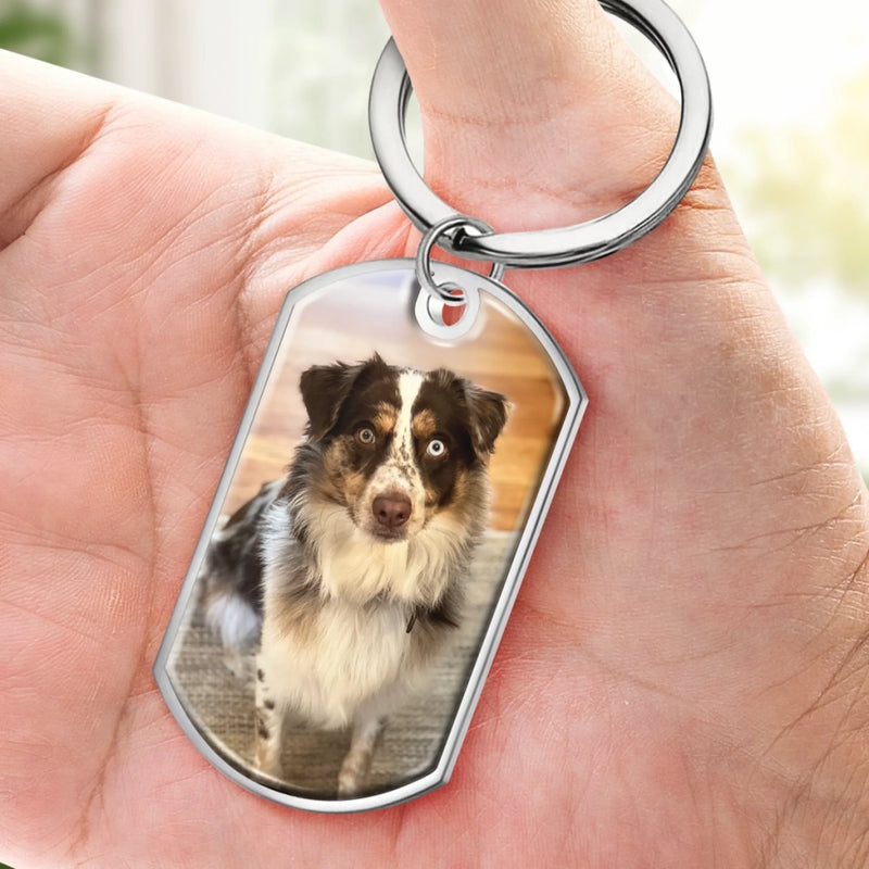 Personalisierter Foto-Schlüsselanhänger – Andenken An Haustiere Für Hunde, Katzen – Treue Verblasst Nie