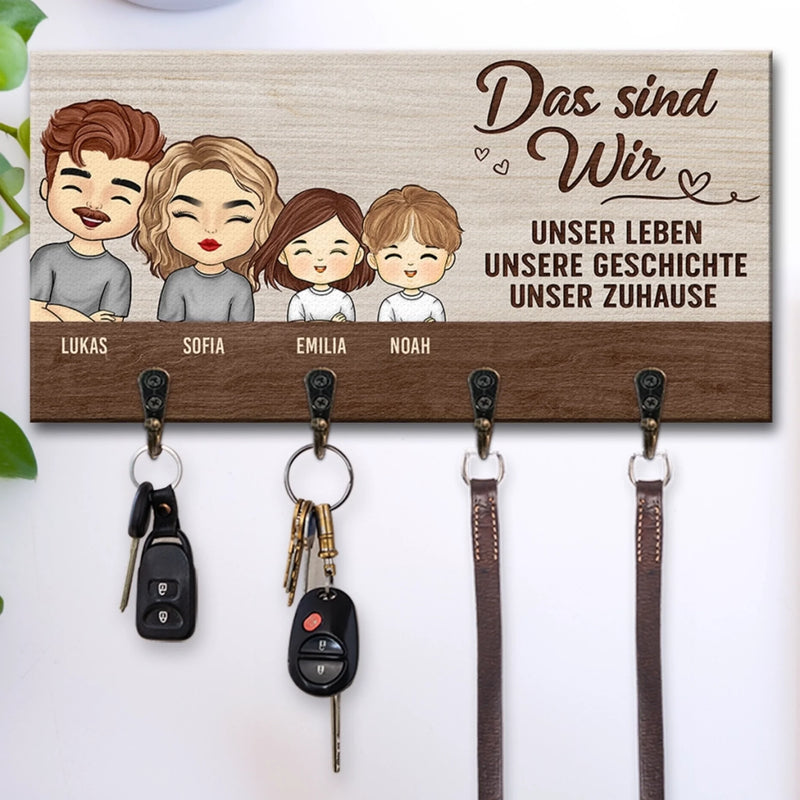 Personalisierter Schlüsselanhänger – Individuelles Geburtstagsgeschenk Für Mama, Papa Und Kinder – Das Sind Wir
