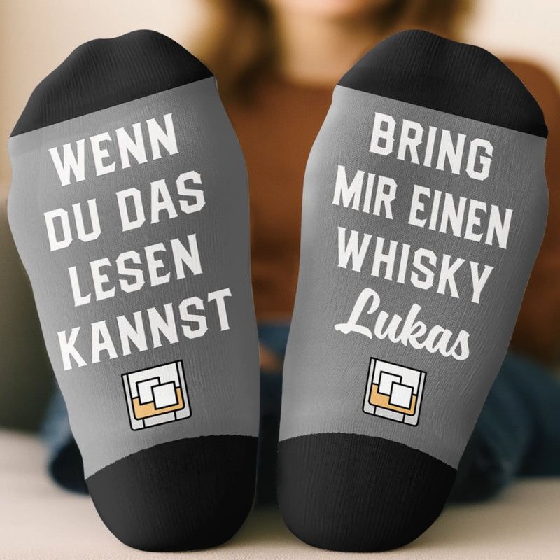 Personalisierte Socken – Personalisierte Weihnachts- und Geburtstagsgeschenke für beste Freundinnen, Schwestern, die Familie und dich selbst – Bring Mir Ein Whisky