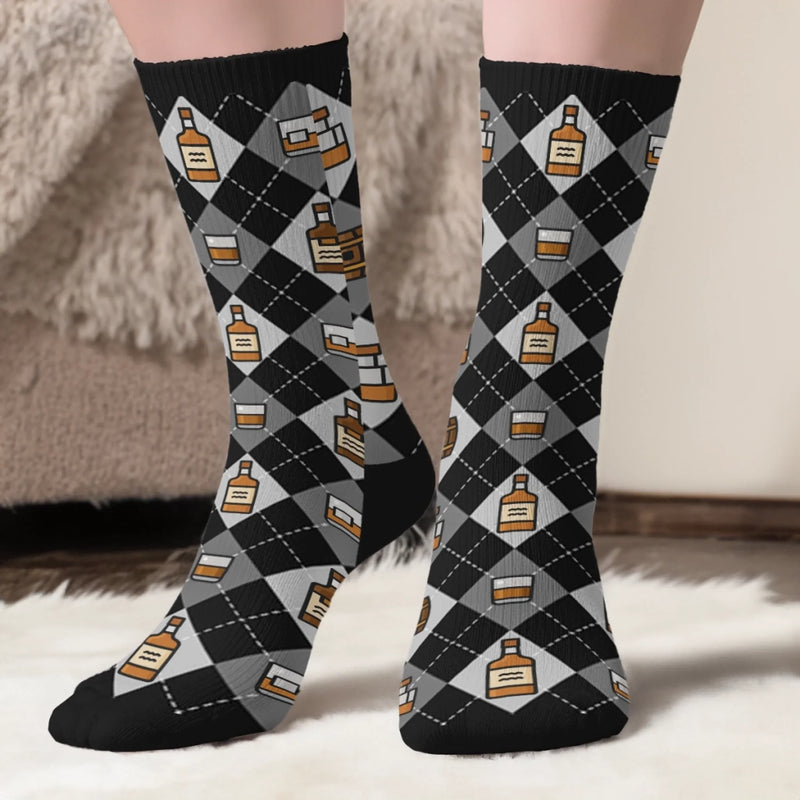 Personalisierte Socken – Personalisierte Weihnachts- und Geburtstagsgeschenke für beste Freundinnen, Schwestern, die Familie und dich selbst – Bring Mir Ein Whisky