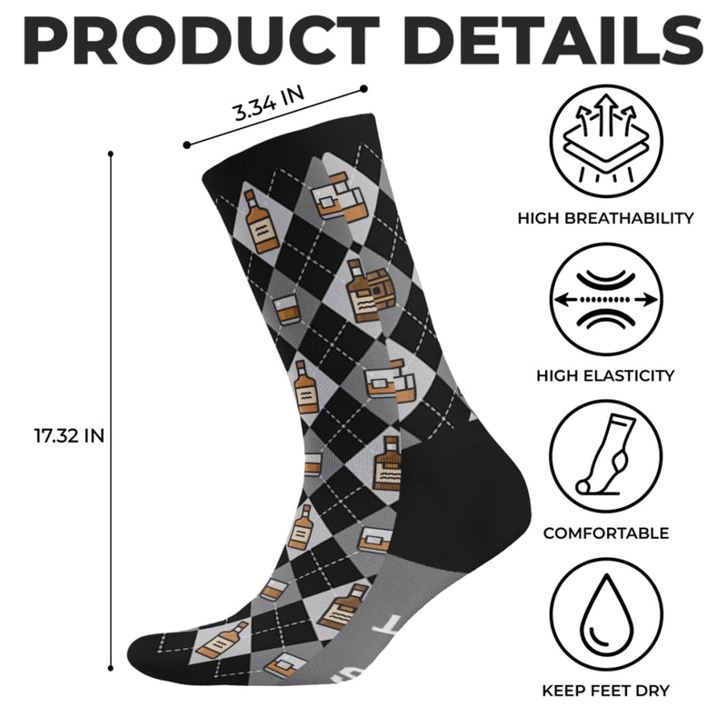 Personalisierte Socken – Personalisierte Weihnachts- und Geburtstagsgeschenke für beste Freundinnen, Schwestern, die Familie und dich selbst – Bring Mir Ein Whisky