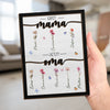 Personalisierte, Zweilagige Holzplakette Mit Ständer – Geschenk Für Mama, Oma – Du Bist Das, Was Uns Zusammenhält