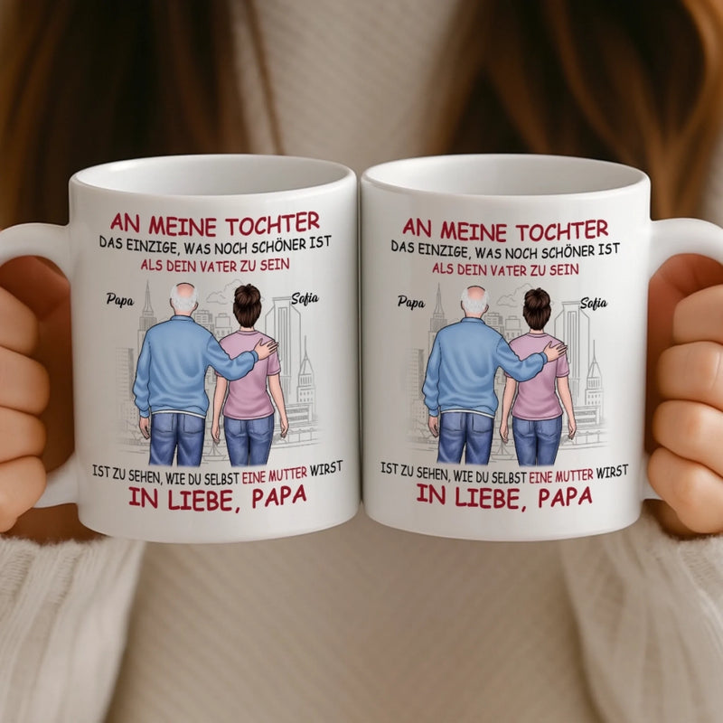 Benutzerdefinierte Tasse – Personalisierte Geburtstagsgeschenke Für Mama, Papa, Tochter – Für meine Tochter, immer in meinem Herzen