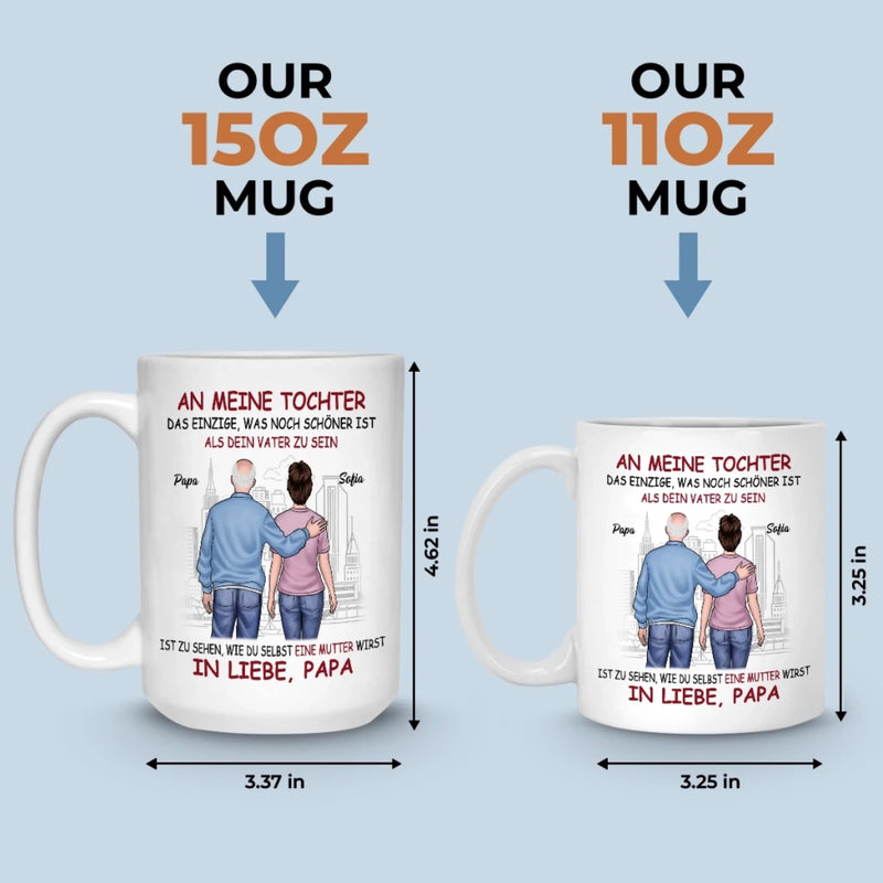 Benutzerdefinierte Tasse – Personalisierte Geburtstagsgeschenke Für Mama, Papa, Tochter – Für meine Tochter, immer in meinem Herzen