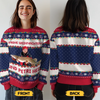 Individuell Gestaltetes Unisex Sweatshirt – Personalisierte Weihnachts- Und Geburtstagsgeschenke Für Angler – Den Treuen Angelkumpel Des Weihnachtsmanns