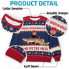 Individuell Gestaltetes Unisex Sweatshirt – Personalisierte Weihnachts- Und Geburtstagsgeschenke Für Angler – Den Treuen Angelkumpel Des Weihnachtsmanns