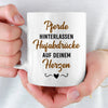 Benutzerdefinierte Tasse – Personalisierte Geburtstagsgeschenke für Männer und Frauen, Pferdeliebhaber – Das Leben Ist Schön, Aber Pferde Machen Es Noch Schönerr