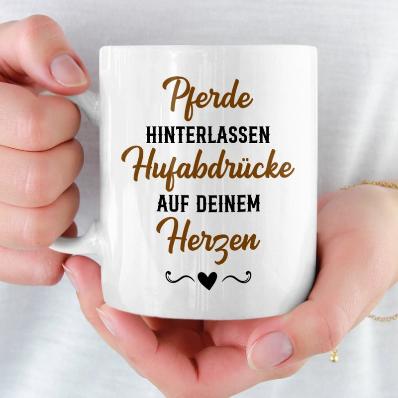 Benutzerdefinierte Tasse – Personalisierte Geburtstagsgeschenke für Männer und Frauen, Pferdeliebhaber – Das Leben Ist Schön, Aber Pferde Machen Es Noch Schönerr