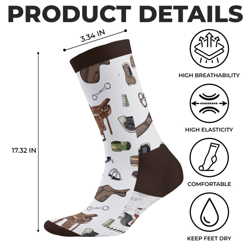 Personalisierte Socken – Personalisierte Geburtstagsgeschenke für Männer und Frauen, Pferdeliebhaber – Das Leben Ist Schön, Aber Pferde Machen Es Noch Schöner