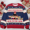 Individuell Gestaltetes Unisex Sweatshirt – Personalisierte Weihnachts- Und Geburtstagsgeschenke Für Angler – Den Treuen Angelkumpel Des Weihnachtsmanns