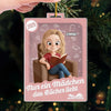 Personalisiertes Acrylornament - Personalisierte Weihnachtsgeschenke Für Buchliebhaber, Bücherwürmer, Leser - Nur ein Mädchen das Bücher liebt