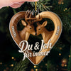 Personalisiertes Acryl Ornament - Personalisiertes Jubiläums-weihnachts-hochzeitsgeschenk Für Mann Und Frau, Sie Und Ihn - Du & Ich Wir Schaffen Das