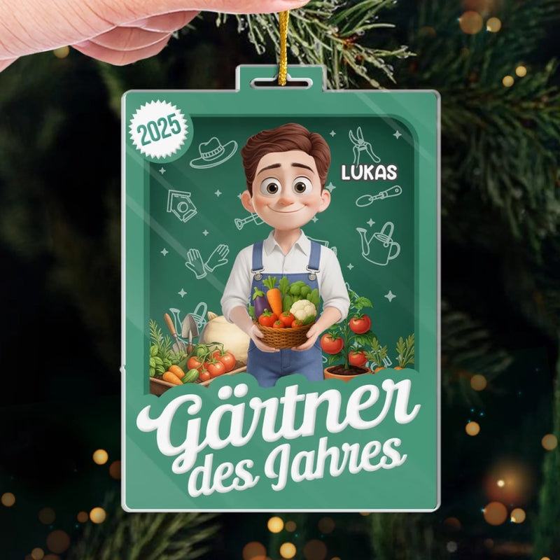 Personalisiertes Acrylornament - Personalisierte Geschenke Für Gärtner – Das Leben Blüht In Meinem Garten
