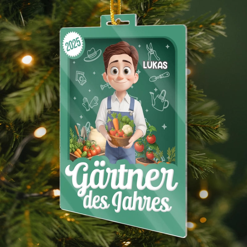 Personalisiertes Acrylornament - Personalisierte Geschenke Für Gärtner – Das Leben Blüht In Meinem Garten