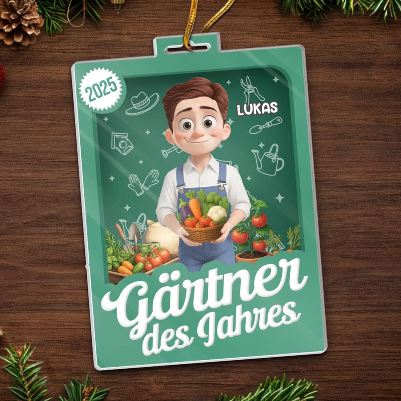 Personalisiertes Acrylornament - Personalisierte Geschenke Für Gärtner – Das Leben Blüht In Meinem Garten