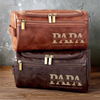 Personalisierte Leder-kulturtasche mit Gravur - Perfektes Geburtstagsgeschenk für Papa, Opa - Der Mann, Der Mythos, Die Legende