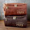 Personalisierte Leder-kulturtasche mit Gravur - Perfektes Geburtstagsgeschenk für Papa, Opa - Mein Lieblingsmensch Nennt Mich Papa
