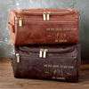 Personalisierte Leder-kulturtasche mit Gravur - Perfektes Geburtstagsgeschenk für Vater, Mutter und Sohn - Wie Der Vater, So Der Sohn