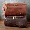 Personalisierte Leder-kulturtasche mit Gravur - Perfektes Geburtstagsgeschenk für Papa, Bruder, Opa oder Ehemann - Geeignet für Alle Strecken