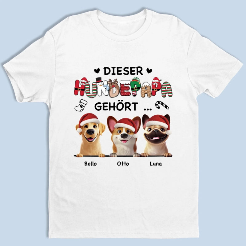 Personalisierte Unisex-T-Shirt, Premium-T-Shirt, Hoodie – Personalisierte Weihnachts- und Geburtstagsgeschenke für Hundeliebhaber, Hundebesitzer und Hundeeltern – Ein Mädchen Und Ihr Hund